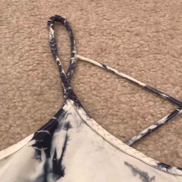 NWOT Black Swan blue & white tie dye dress sz Sm - Picture 2 of 6